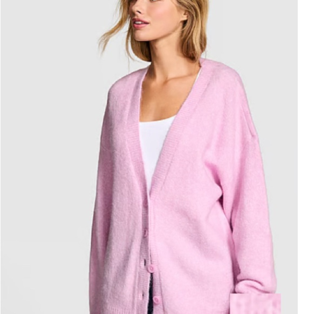 NWOT PINK Victoria's Secret Soft Pink Cardigan
